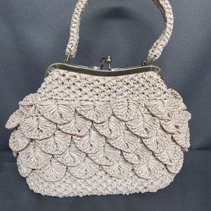 Patricia Nash Laureana Scalloped Raffia Satchel